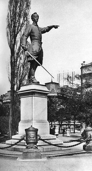 Monument to Charles XII, gardens behind the Royal Opera House, Stockholm, Sweden, c1923
