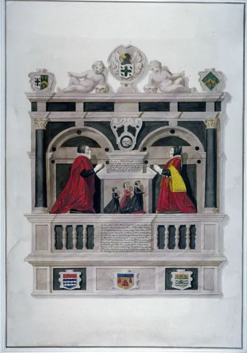 Framed Print : Monument in the Church of St Andrew Undershaft, Leadenhall Street, London, c1820 Artist Framed Print : Monument in the Church of St Andrew Undershaft, Leadenhall Street, London, c1820 Artist