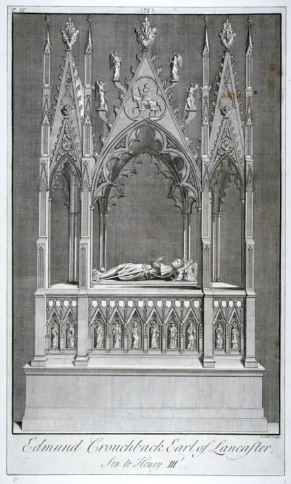 Framed Print : Monument to Edmund Crouchback, Earl of Lancaster, Westminster Abbey, London, 1742 Framed Print : Monument to Edmund Crouchback, Earl of Lancaster, Westminster Abbey, London, 1742
