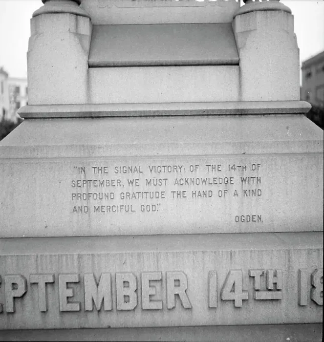 Framed Print : One side of the monument erected to race prejudice, New Orleans, Louisiana, 1936. Creator: Dorothea Lange Framed Print : One side of the monument erected to race prejudice, New Orleans, Louisiana, 1936. Creator: Dorothea Lange