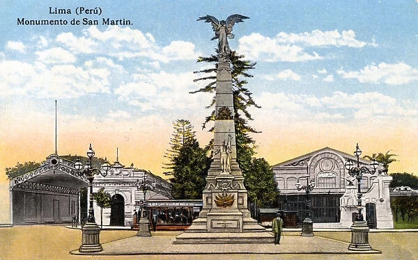 Monument to General San Martin, Lima, Peru, early 20th century