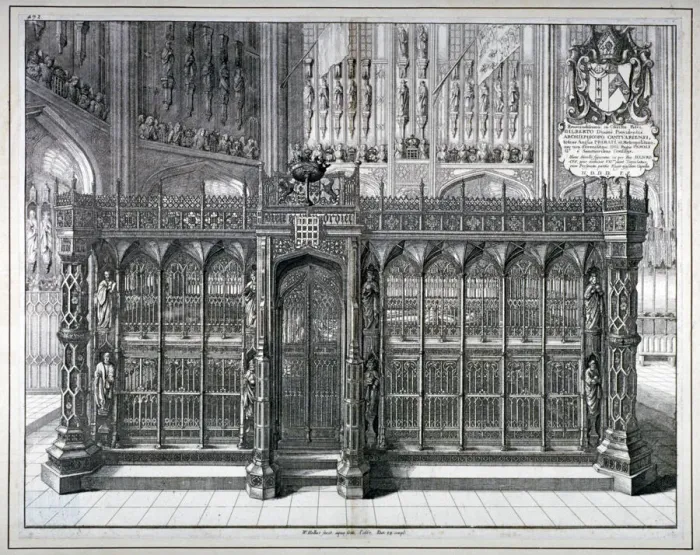 Framed Print : Monument to Henry VII and Queen Elizabeth in the kings chapel, Westminster Abbey, London, 1665 Framed Print : Monument to Henry VII and Queen Elizabeth in the kings chapel, Westminster Abbey, London, 1665