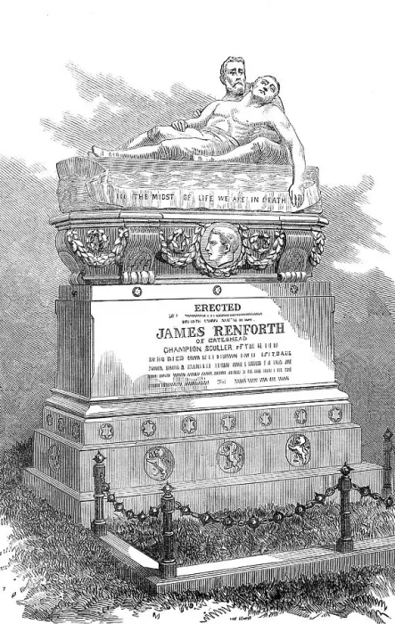 Framed Print : Monument to James Renforth, the late champion sculler, 1872. Creator: Unknown Framed Print : Monument to James Renforth, the late champion sculler, 1872. Creator: Unknown