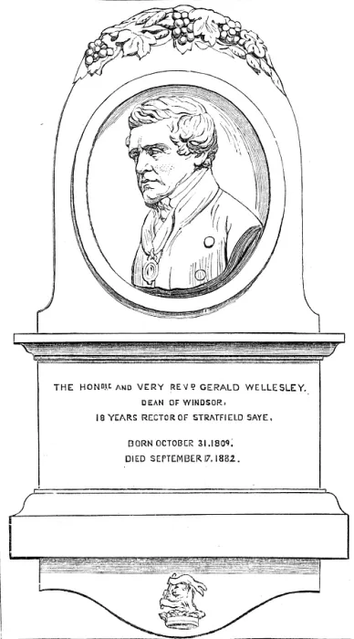 Framed Print : Monument to the late Dean of Windsor in Strathfieldsaye Church, 1883. Creator: Unknown Framed Print : Monument to the late Dean of Windsor in Strathfieldsaye Church, 1883. Creator: Unknown