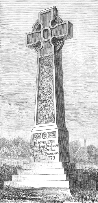 Framed Print : Monument to the late Prince Imperial, at Chiselhurst, 1881. Creator: Unknown Framed Print : Monument to the late Prince Imperial, at Chiselhurst, 1881. Creator: Unknown
