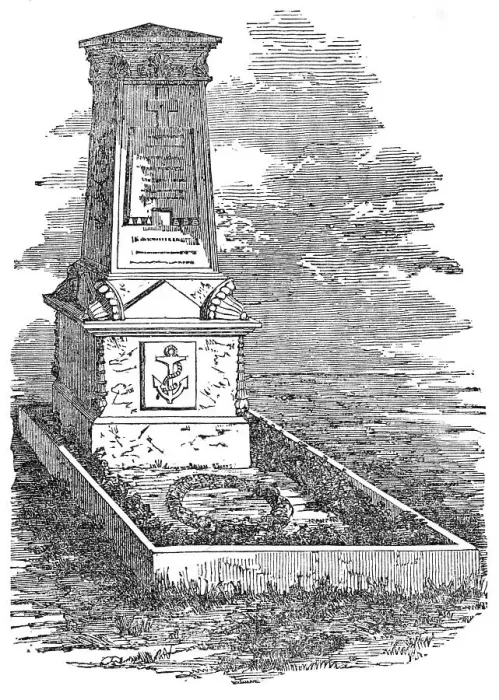 Framed Print : Monument to Lieutenant Ousely, R.N. at Kiel, 1856. Creator: Unknown