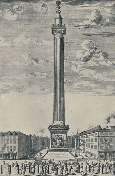The Monument of London, c1685, (1920)