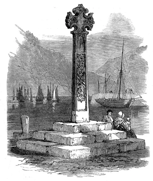 Framed Print : Monument of the Marquis of Argyll at Inverary, 1871. Creator: Unknown Framed Print : Monument of the Marquis of Argyll at Inverary, 1871. Creator: Unknown