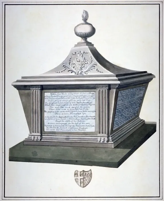 Framed Print : Monument to Mary Barton in the Church of St Mary, Paddington, London, c1800 Framed Print : Monument to Mary Barton in the Church of St Mary, Paddington, London, c1800