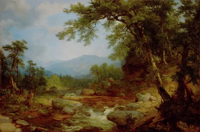 Framed Print : Monument Mountain, Berkshires, probably 1850. Creator: Asher Brown Durand Framed Print : Monument Mountain, Berkshires, probably 1850. Creator: Asher Brown Durand