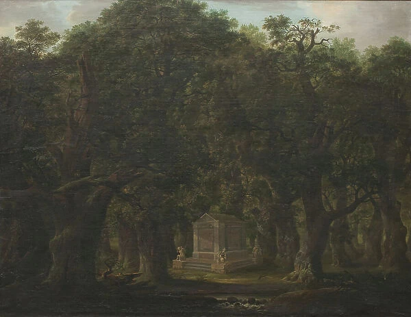 Monument in an Oak Wood, 1786. Creator: Johann Friedrich Weitsch