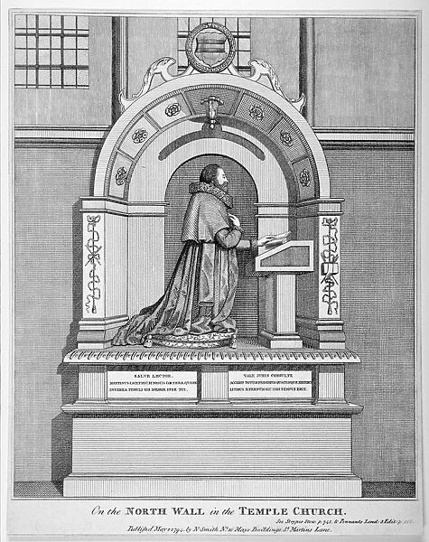 Monument to Richard Martin, Recorder of London, Temple Church, City of London, 1794