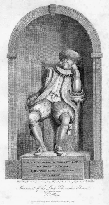 Framed Print : Monument of Sir Francis Bacon, St Michaels Church, St Albans, Hertfordshire, 1806. Artist: G Cooke Framed Print : Monument of Sir Francis Bacon, St Michaels Church, St Albans, Hertfordshire, 1806. Artist: G Cooke