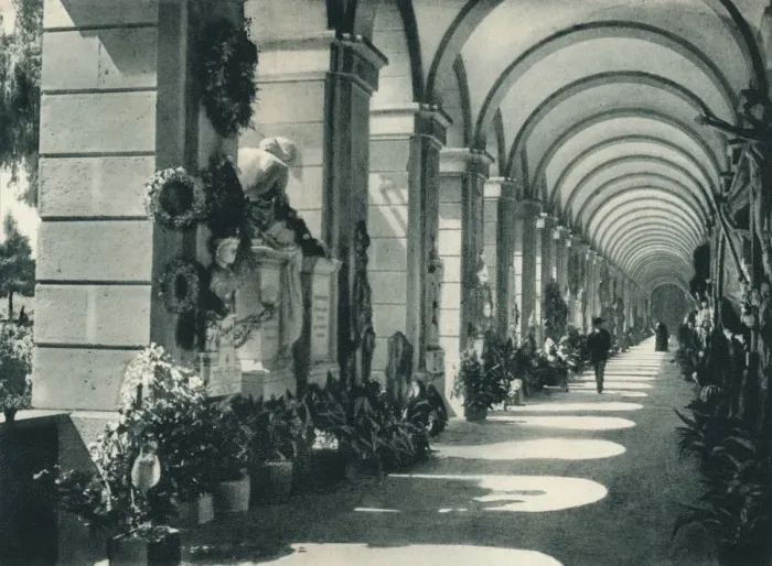 Framed Print : Monumental Cemetery of Staglieno, Genoa, Italy, 1927. Artist: Eugen Poppel Framed Print : Monumental Cemetery of Staglieno, Genoa, Italy, 1927. Artist: Eugen Poppel