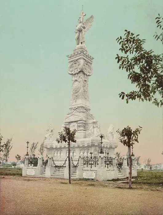Framed Print : Monumento a los Bomberos, Habana, c1900. Creator: William H. Jackson Framed Print : Monumento a los Bomberos, Habana, c1900. Creator: William H. Jackson
