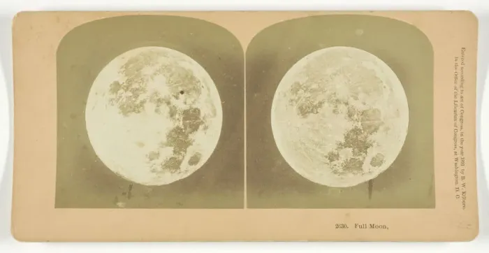 Framed Print : Full Moon, 1891. Creator: BW Kilburn Framed Print : Full Moon, 1891. Creator: BW Kilburn
