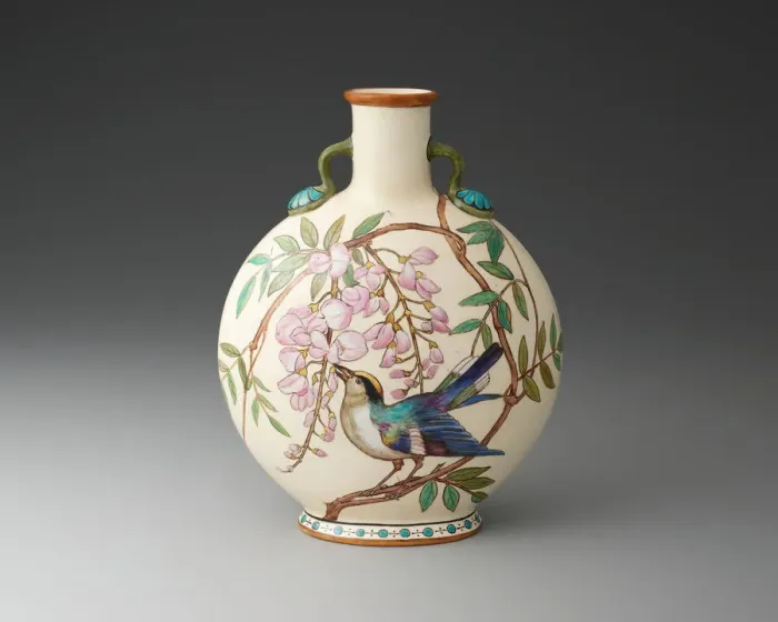 Framed Print : Moon Flask, London, 1871. Creator: Minton Framed Print : Moon Flask, London, 1871. Creator: Minton