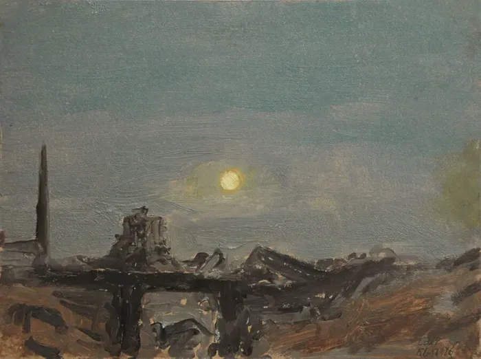 Framed Print : Full Moon Over Luxor Ruins, Off the Nile, February 9, 1876. Creator: Lockwood de Forest Framed Print : Full Moon Over Luxor Ruins, Off the Nile, February 9, 1876. Creator: Lockwood de Forest
