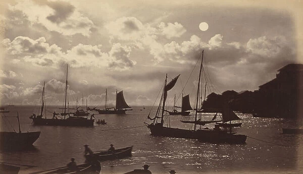 Moonlight Effect-Bay of Panama, 1877. Creator: Eadweard J Muybridge