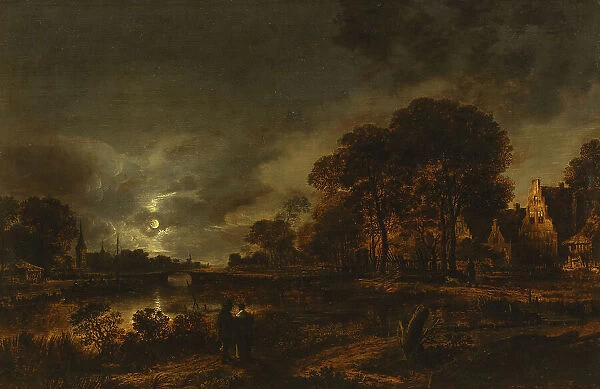 Moonlight Landscape. Creator: Aert van der Neer