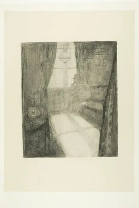 Framed Print : Moonlight. Night in St Cloud, 1895. Creator: Edvard Munch Framed Print : Moonlight. Night in St Cloud, 1895. Creator: Edvard Munch