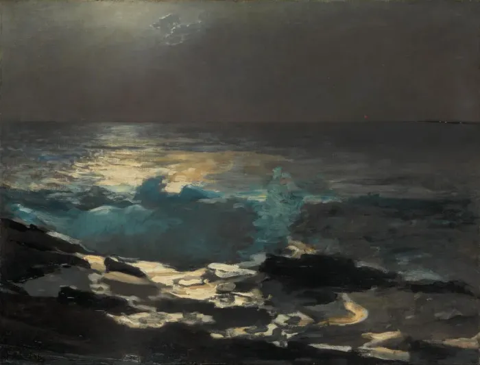 Framed Print : Moonlight, Wood Island Light, 1894. Creator: Winslow Homer Framed Print : Moonlight, Wood Island Light, 1894. Creator: Winslow Homer