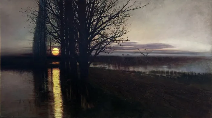 Framed Print : Moonrise, 1884. Creator: Stanislaw Maslowski Framed Print : Moonrise, 1884. Creator: Stanislaw Maslowski