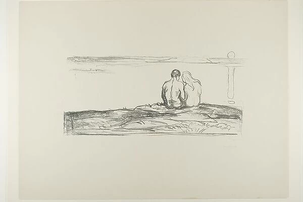 Moonrise, 1908 / 09. Creator: Edvard Munch