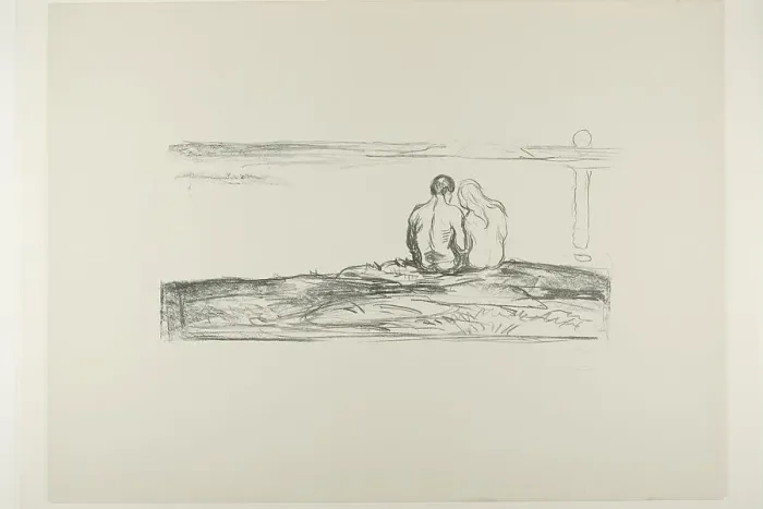 Framed Print : Moonrise, 1908 / 09. Creator: Edvard Munch Framed Print : Moonrise, 1908 / 09. Creator: Edvard Munch