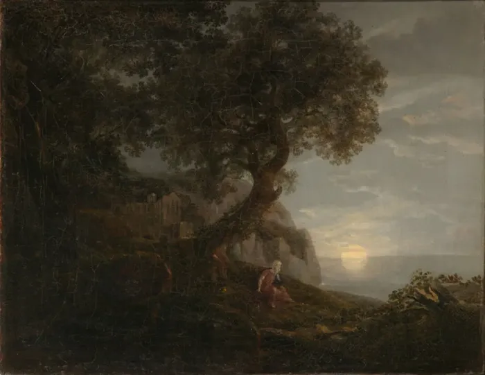Framed Print : Moonrise. Artist: Carus, Carl Gustav (1789-1869) Framed Print : Moonrise. Artist: Carus, Carl Gustav (1789-1869)