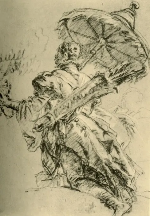 Framed Print : A Moor with Quiver and sunshade, 1752, (1928). Artist: Giovanni Battista Tiepolo Framed Print : A Moor with Quiver and sunshade, 1752, (1928). Artist: Giovanni Battista Tiepolo