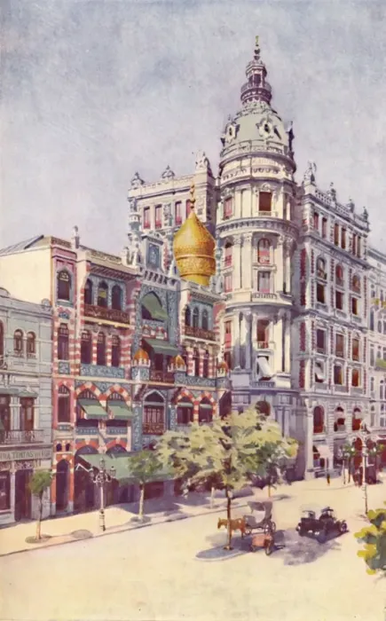 Framed Print : Moorish Building and Messrs. Guinles Offices, Avenida Rio Branco, 1914 Framed Print : Moorish Building and Messrs. Guinles Offices, Avenida Rio Branco, 1914