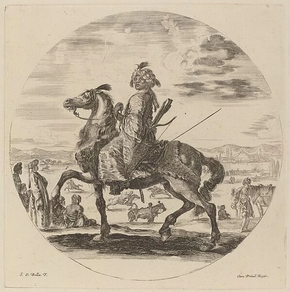 Moorish Cavalier. Creator: Stefano della Bella
