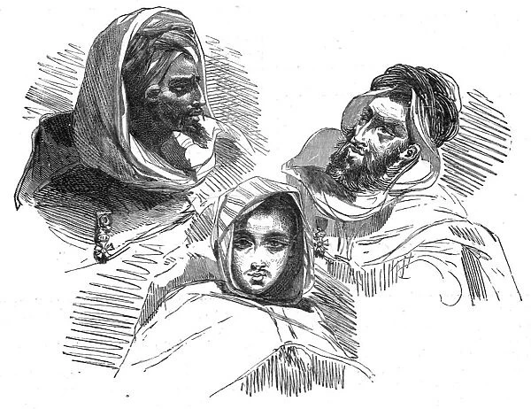 'Moorish Types; A Ride to Gebel-Mousa, in North-Western Barbary, 1875. Creator: Trorey Blackmore
