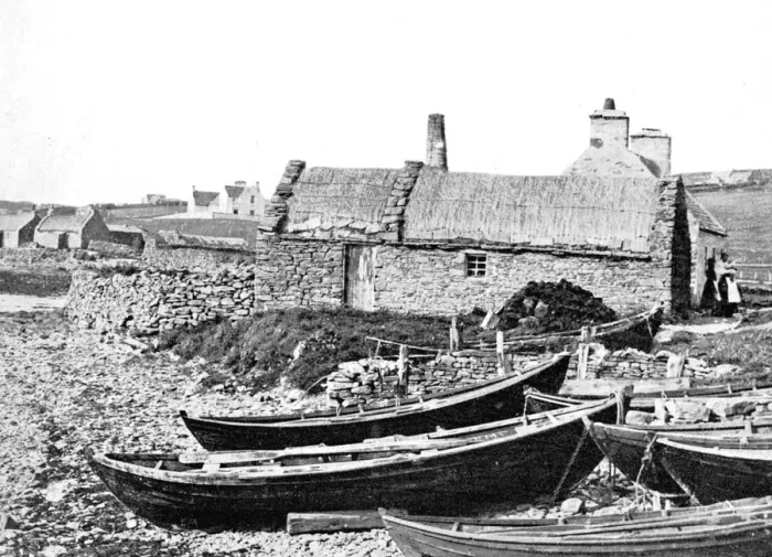 Framed Print : Moostegarth, Bressay, Shetland, Scotland, 1924-1926. Artist: JD Rattar