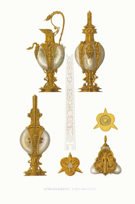 Framed Print : Moother-of-pearl Lavabo. From the Antiquities of the Russian State, 1849-1853 Framed Print : Moother-of-pearl Lavabo. From the Antiquities of the Russian State, 1849-1853