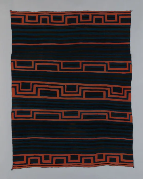Framed Print : Moqui-Style Sarape, Northern Mexico, c. 1870. Creator: Unknown Framed Print : Moqui-Style Sarape, Northern Mexico, c. 1870. Creator: Unknown