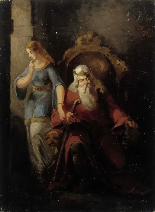 Framed Print : Morannal and Oihonna, 1855. Creator: Karl Anders Ekman Framed Print : Morannal and Oihonna, 1855. Creator: Karl Anders Ekman