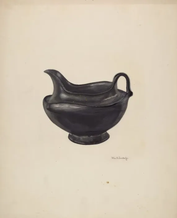 Framed Print : Moravian Pitcher, 1938. Creator: William Ludwig Framed Print : Moravian Pitcher, 1938. Creator: William Ludwig