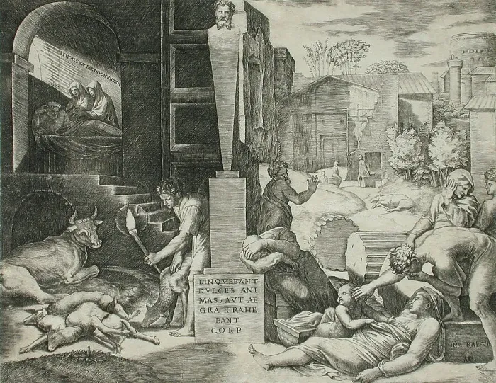 Framed Print : The Morbetto, between circa 1515 and circa 1516. Creator: Marcantonio Raimondi Framed Print : The Morbetto, between circa 1515 and circa 1516. Creator: Marcantonio Raimondi