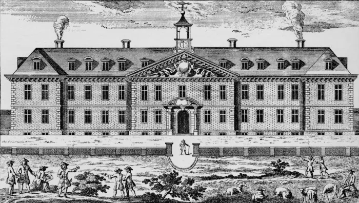 Framed Print : Morden College, Blackheath, 1751, (1912) Framed Print : Morden College, Blackheath, 1751, (1912)