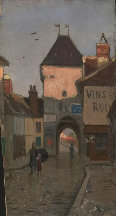 Framed Print : From Moret-sur-Loing, Undated. Creator: Fredrik Jonas Lucian Botfield Collett Framed Print : From Moret-sur-Loing, Undated. Creator: Fredrik Jonas Lucian Botfield Collett