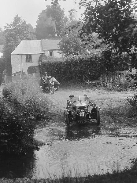 Morgan 3-wheeler, B&HMC Brighton-Beer Trial, Windout Lane, near Dunsford, Devon, 1934