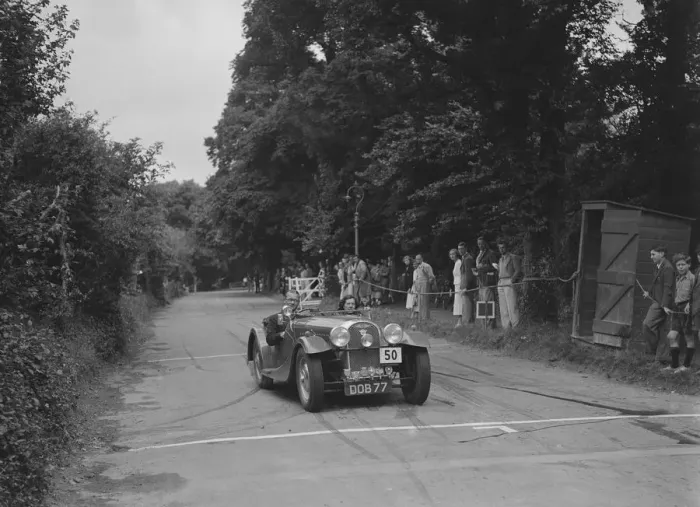 Framed Print : Morgan of TH Cole Jr at the MCC Torquay Rally, July 1937. Artist: Bill Brunell Framed Print : Morgan of TH Cole Jr at the MCC Torquay Rally, July 1937. Artist: Bill Brunell