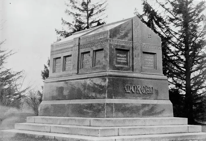 Framed Print : Morgan Tomb - Hartford, between c1910 and c1915. Creator: Bain News Service Framed Print : Morgan Tomb - Hartford, between c1910 and c1915. Creator: Bain News Service