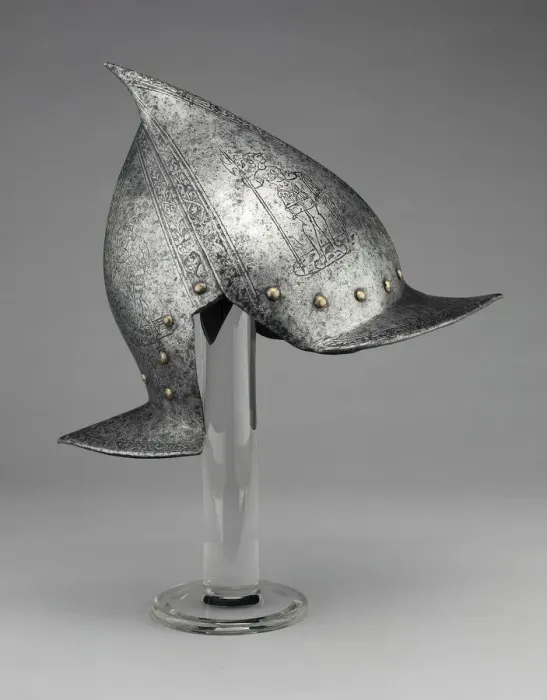 Framed Print : Morion-Burgonet, Brescia province, 1570-80. Creator: Unknown Framed Print : Morion-Burgonet, Brescia province, 1570-80. Creator: Unknown