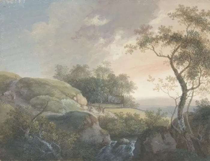 Framed Print : The Morning, 1732-67. Creator: Johann Georg Wagner Framed Print : The Morning, 1732-67. Creator: Johann Georg Wagner