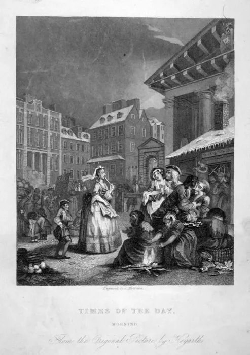 Framed Print : Morning, 1738. Artist: J Mollison Framed Print : Morning, 1738. Artist: J Mollison