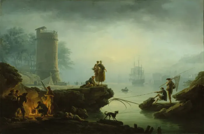 Framed Print : Morning, 1760. Creator: Claude-Joseph Vernet Framed Print : Morning, 1760. Creator: Claude-Joseph Vernet