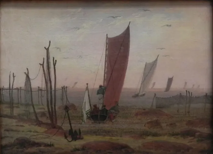 Framed Print : Morning, 1816-1818. Artist: Friedrich, Caspar David (1774-1840) Framed Print : Morning, 1816-1818. Artist: Friedrich, Caspar David (1774-1840)